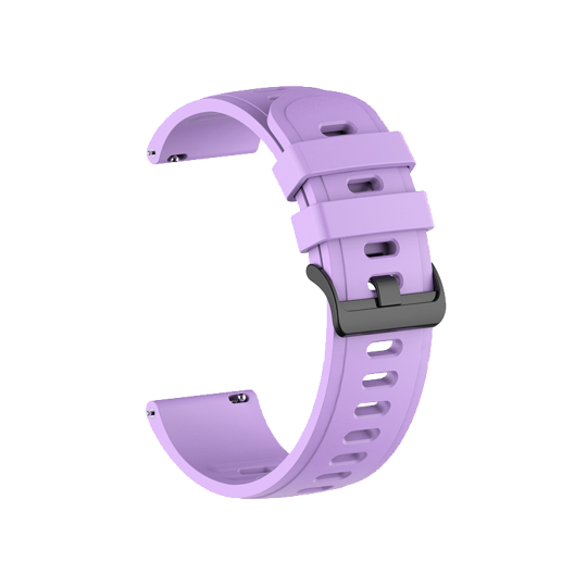 Silikonski pašček za uro (20mm) - neon vijolična