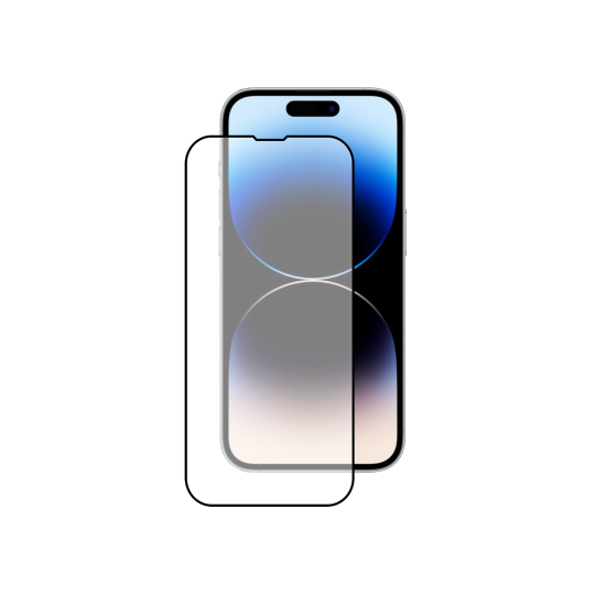 Apple iPhone 14 Pro - Zaščitno steklo Premium črno do roba - (0,33)