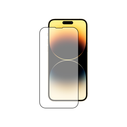 Apple iPhone 14 Pro Max - Zaščitno steklo Premium črno do roba - (0,33)