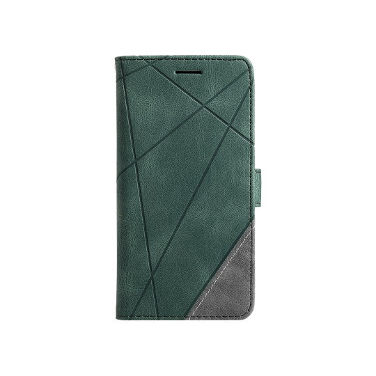 Apple iPhone 14 Pro Max - Preklopna torbica (WLGO-Lines) - zelena