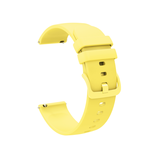 Silikonski pašček za uro (18mm) - Fresh rumen