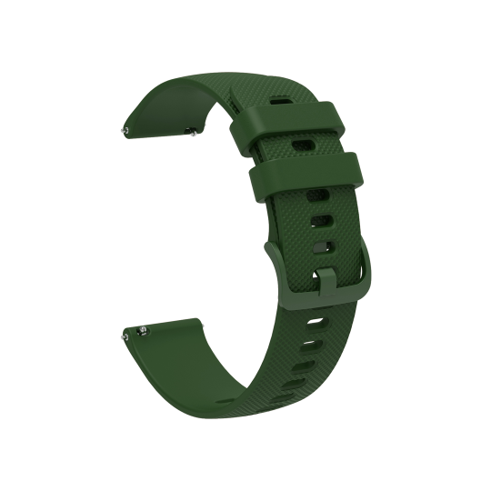 Silikonski pašček za uro (18mm) - Grip zelen