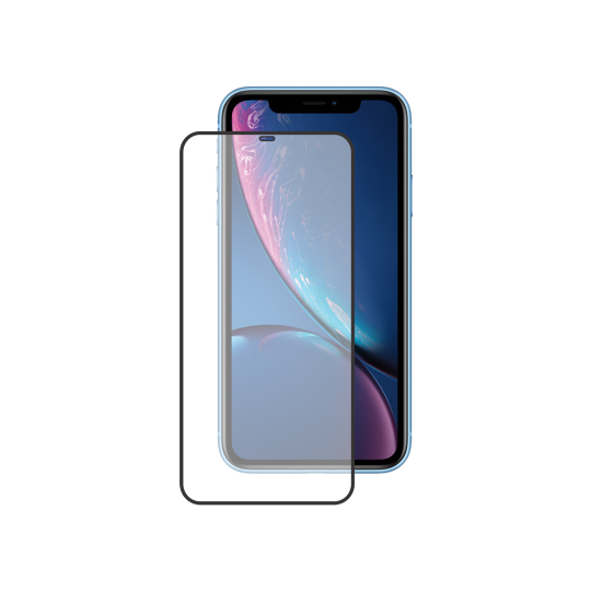 Apple iPhone XR/11 - Zaščitno steklo Premium - črno do roba - (0,33)