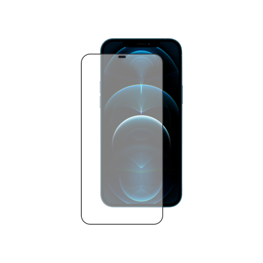 Apple iPhone 12 Pro Max - Zaščitno steklo Premium - črno do roba - (0,33)