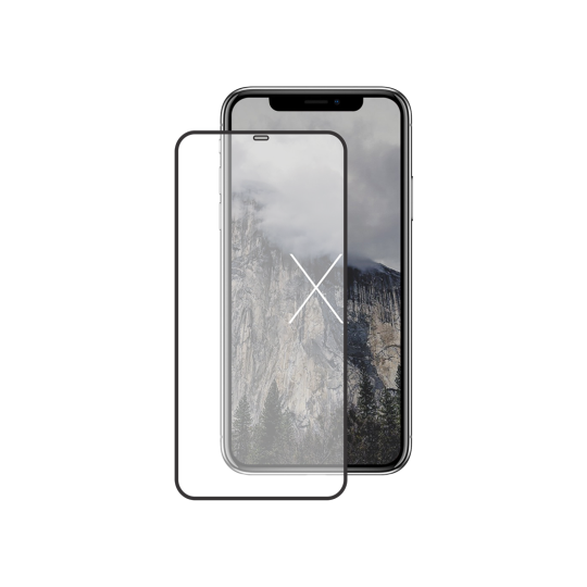 Apple iPhone X/XS/11 Pro - Zaščitno steklo Premium - črno do roba - (0,33)