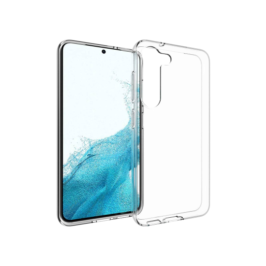 Samsung Galaxy S23+ - Gumiran ovitek (TPU) - prozoren svetleč