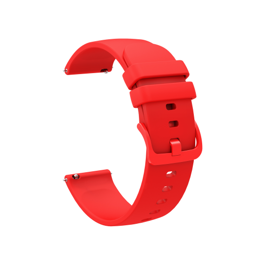 Silikonski pašček za uro (22mm) - Fresh rdeč