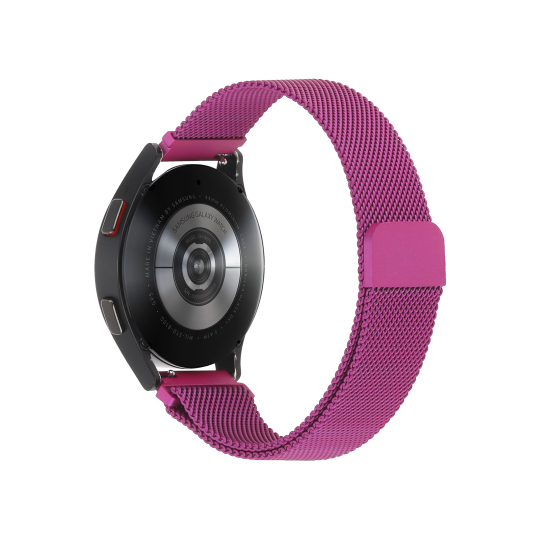 Kovinski magnetni pašček za uro (22mm) - Venus - Purple / roza