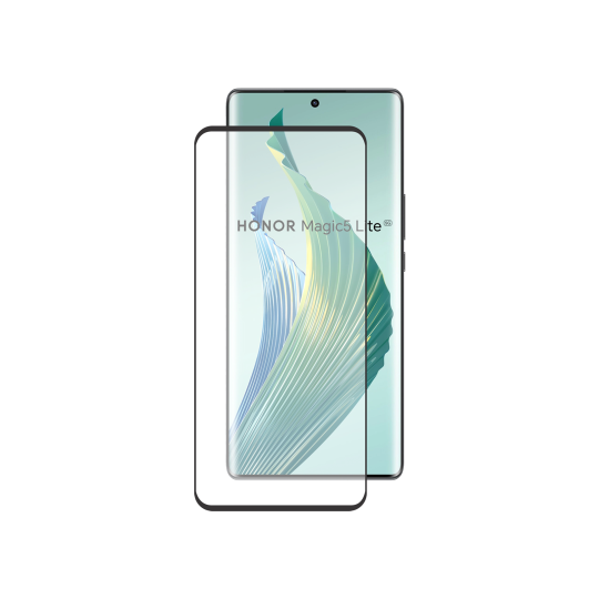 Honor Magic5 Lite - Zaščitno steklo Premium (0,33) - case-friendly, črno