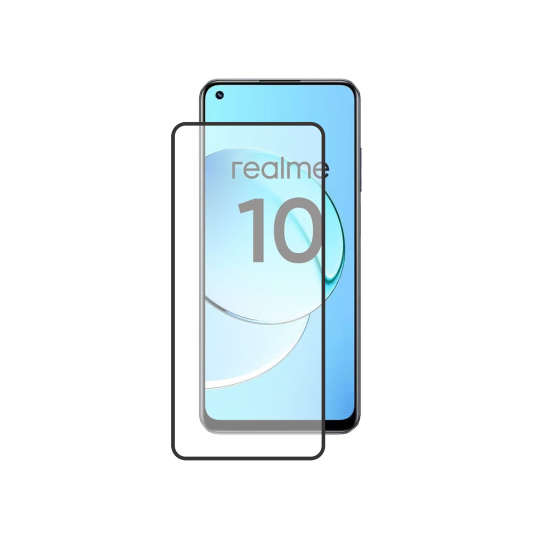 Realme 10 - Zaščitno steklo Premium - črno do roba (0,33)