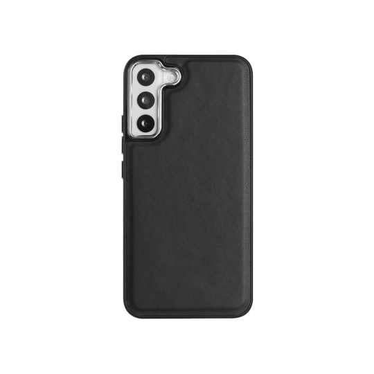 Samsung Galaxy S23+ - Gumiran ovitek (TPUL Nude) - usnjen izgled - črn