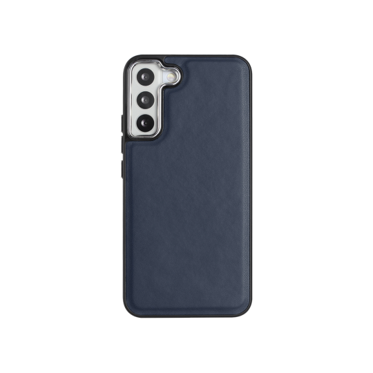 Samsung Galaxy S23+ - Gumiran ovitek (TPUL Nude) - usnjen izgled - moder