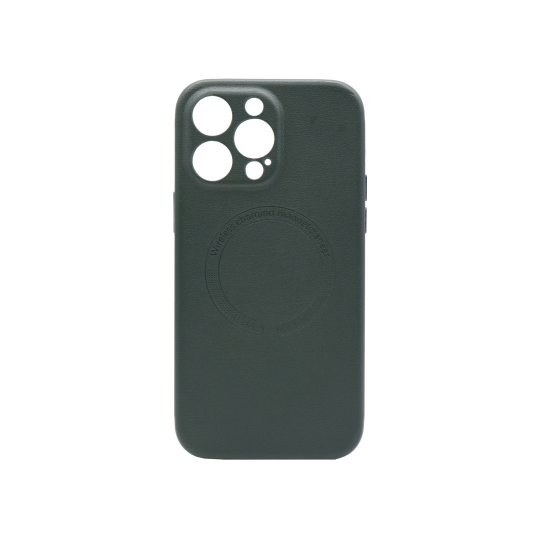 Apple iPhone 14 Pro Max - Usnjen magnetni ovitek (Leather Magnetic) - zelen
