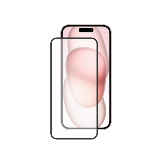 Apple iPhone 15 / 16 - Zaščitno steklo Premium črno do roba - (0,33)