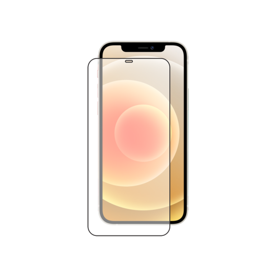Apple iPhone 12/12 Pro - Zaščitno steklo Premium - črno do roba (0,30)
