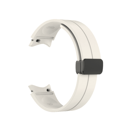 Silikonski pašček za uro (20mm) - Clip bež