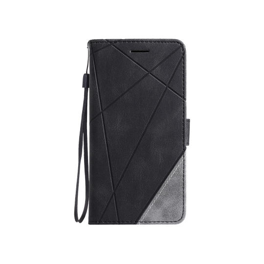 Samsung Galaxy S7 Edge - Preklopna torbica (WLGO-Lines) - črna