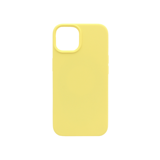 Apple iPhone 15 Plus - Silikonski ovitek (liquid silicone) - Soft - Light Yellow