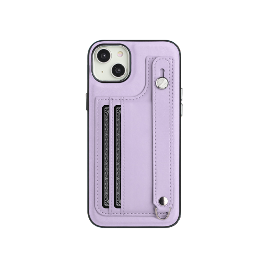 Apple iPhone 15 - Gumiran ovitek z žepkom (TPUL+) - vijoličen