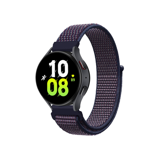 Najlonski pašček za uro (20 mm) - temno moder