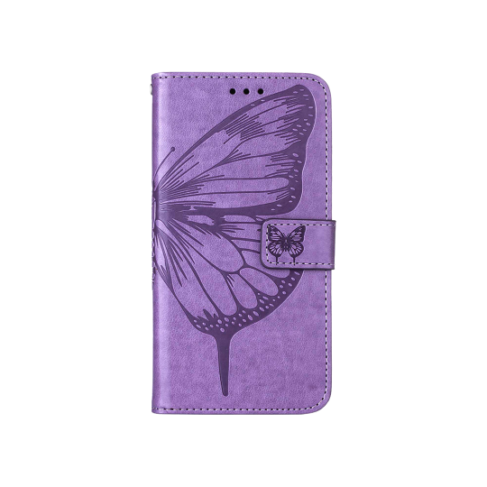 Samsung Galaxy S24 - Preklopna torbica (WLGO-Butterfly) - vijolična