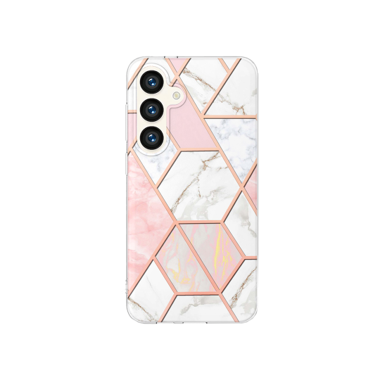 Samsung Galaxy S24+ - Gumiran ovitek (TPUP) - pink marble