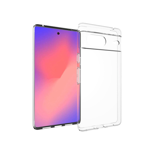 Google Pixel 7 - Gumiran ovitek (TPU) - prozoren svetleč