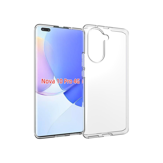 Huawei Nova 10 Pro - Gumiran ovitek (TPU) - prozoren svetleč