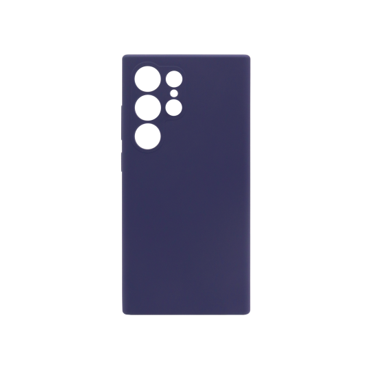 Samsung Galaxy S24 Ultra - Silikonski ovitek (liquid silicone) - N-Soft - Midnight Blue / temno modra