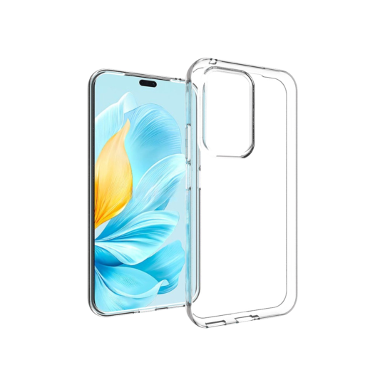 Honor 200 Lite - Gumiran ovitek (TPU) - prozoren svetleč