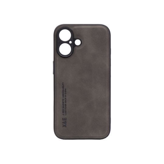 Apple iPhone 16 - Gumiran ovitek (Cloudy) - črn