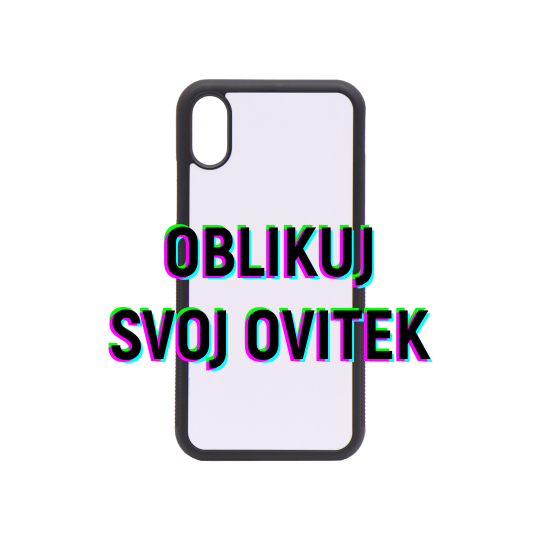 Apple iPhone X/XS - Gumiran ovitek (UV-TPU) - oblikuj svoj ovitek 