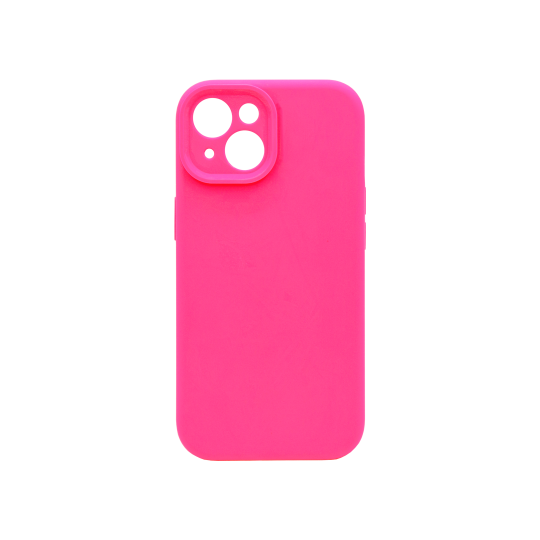 Apple iPhone 15 - Silikonski ovitek (liquid silicone) - N-Soft - Pink / Živo roza