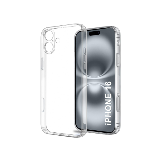 Apple iPhone 16 - Gumiran ovitek (TPUA) - prozoren