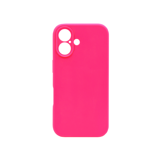 Apple iPhone 16 - Silikonski ovitek (liquid silicone) - N-Soft - Pink / Živo roza