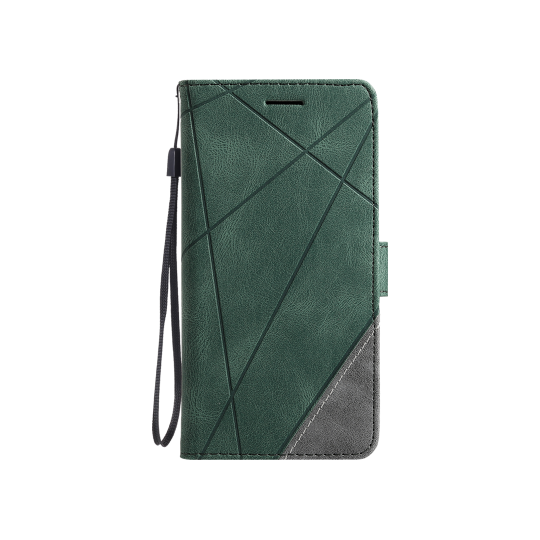 Apple iPhone 16 Pro Max - Preklopna torbica (WLGO-Lines) - zelena