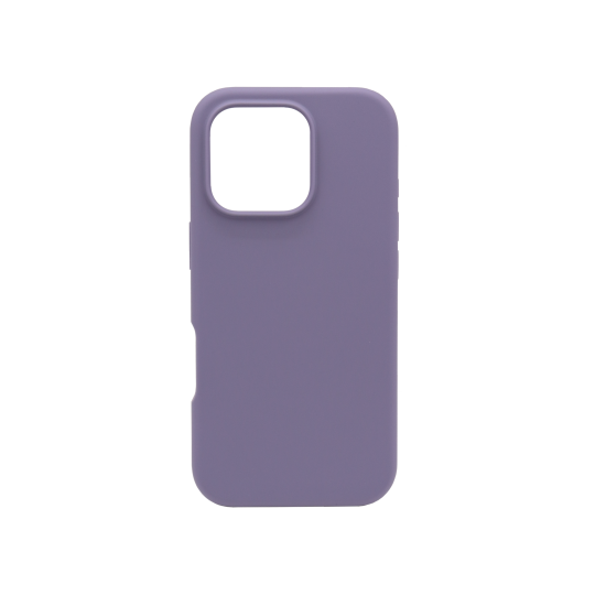Apple iPhone 16 Pro - Silikonski ovitek (liquid silicone) - Soft - Lavender Gray / Temno vijolična