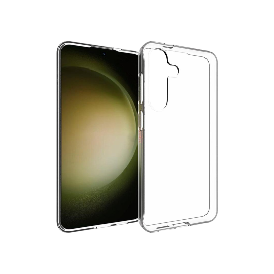 Samsung Galaxy S24 FE - Gumiran ovitek (TPU) - prozoren svetleč