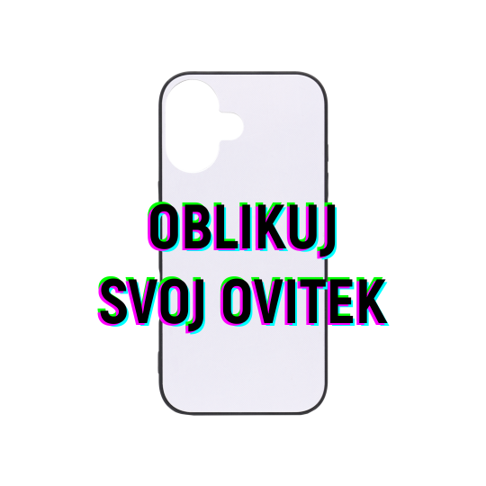 Apple iPhone 16 - Gumiran ovitek (UV-TPU) - oblikuj svoj ovitek 