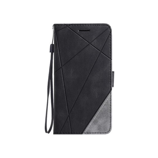 Honor X6b - Preklopna torbica (WLGO-Lines) - črna