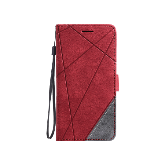 Xiaomi Redmi 14C - Preklopna torbica (WLGO-Lines) - rdeča