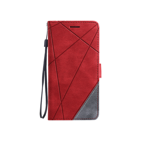 Xiaomi Redmi Note 14 5G - Preklopna torbica (WLGO-Lines) - rdeča