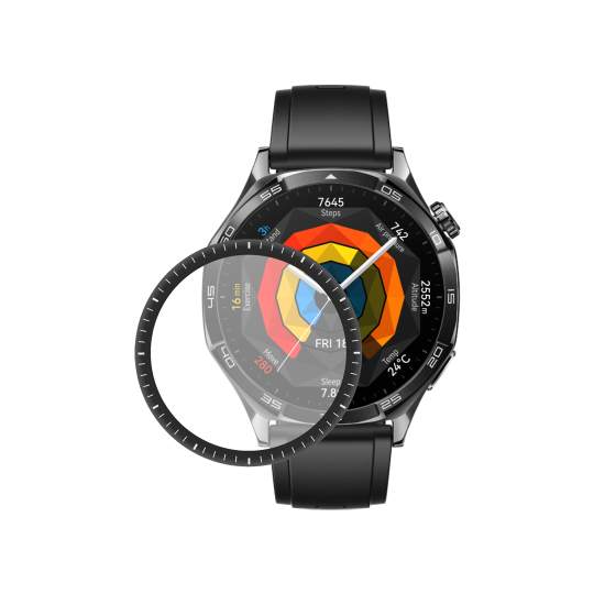 Huawei Watch GT 5 (46 mm) - Hibridno zaščitno steklo (folija) - črna