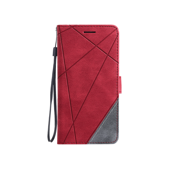 Samsung Galaxy S25 Edge - Preklopna torbica (WLGO-Lines) - rdeča