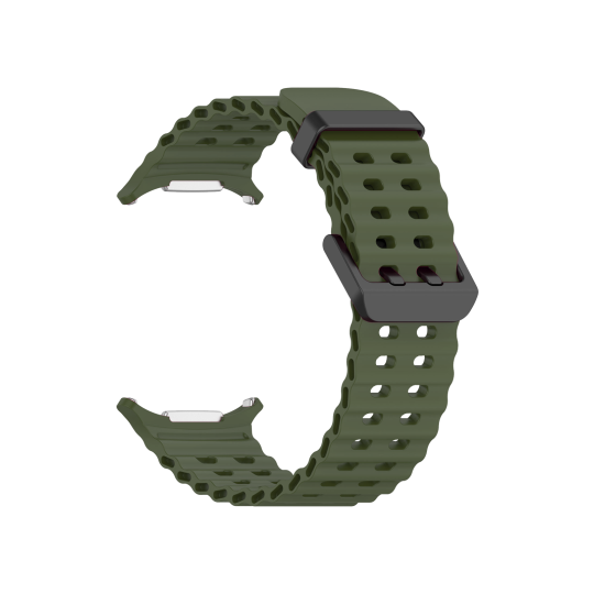 Silikonski pašček za Samsung Galaxy Watch Ultra - temno zelen