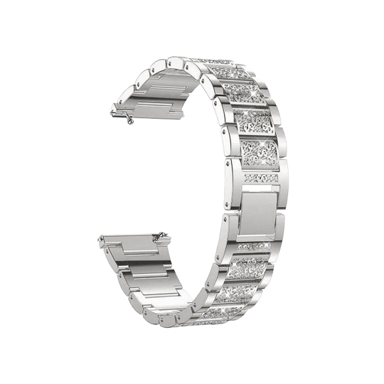 Kovinski pašček za uro Diamond (18mm) - srebrn