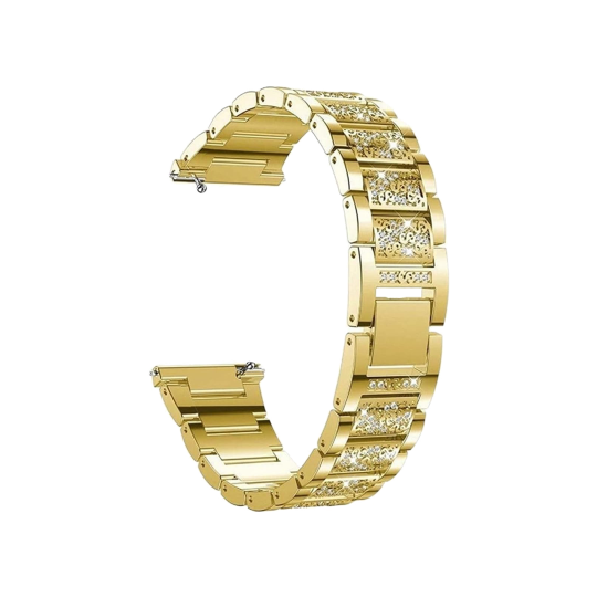 Kovinski pašček za uro Diamond (22mm) - zlat