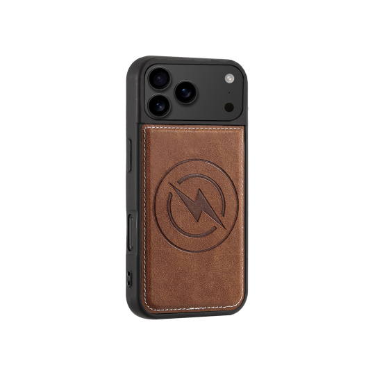 Apple iPhone 17 Pro Max - Usnjen magnetni ovitek (TPUL Chester) - usnjen izgled - rjav