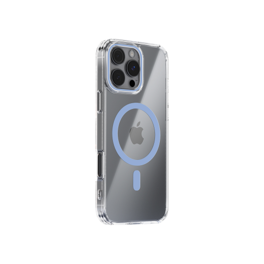 Apple iPhone 16 Pro - Gumiran magnetni ovitek (TPU Magnetic) - temno moder