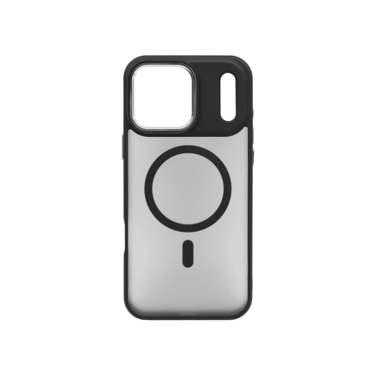 Apple iPhone 17 Pro Max - Gumiran magnetni ovitek (TPU Magnetic Blur) - črn